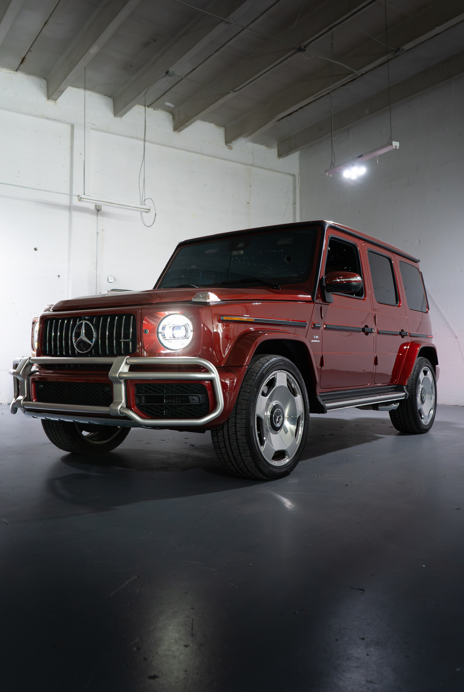 Bold custom wrap and luxury detailing on Mercedes G63 in Miami